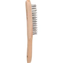 Brilliant Tools BT706003 Ocelový ruční drátěný kartáč 3 řady, 290 mm