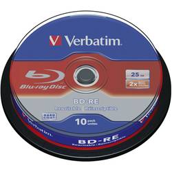 Verbatim 43694 Blu-ray BD-RE 25 GB 10 ks vřeteno přepisovatelné, vrstva proti poškrábání