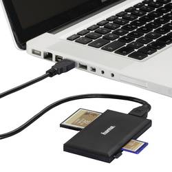 Hama externí čtečka paměťových karet CompactFlash, Memory Stick, Memory Stick Duo, Memory Stick Pro, Memory Stick Pro Duo, microSD, microSDHC, microSDXC, SD,