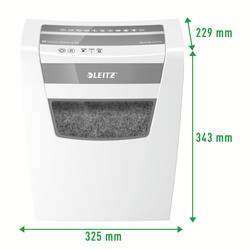 Leitz IQ Home Office S P4 EU skartovačka 8 listů na kousky 4 x 28 mm P-4 15 l Křížový řez kancelářské sponky, sponky do sešívačky