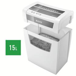Leitz IQ Home Office S P4 EU skartovačka 8 listů na kousky 4 x 28 mm P-4 15 l Křížový řez kancelářské sponky, sponky do sešívačky
