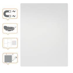 nobo bílá popisovací tabule (š x v) 60 cm x 45 cm bílá
