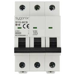 Sygonix SY-6440990 SYG-MCB 3P/B10/6KA elektrický jistič 3pólový 10 A 415 V/AC
