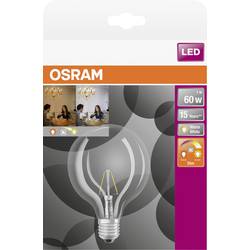 OSRAM HOMELIGHTING 4058075808942 LED Energetická třída (EEK2021) E (A - G) E27 kulatý tvar 7 W = 60 W teplá bílá (Ø x d) 125 mm x 173 mm GLOWdim , stmívatelná,