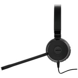 Jabra Evolve 30 II UC Headset otevřená (On Ear) kabelová stereo černá Vypnutí zvuku mikrofonu, regulace hlasitosti Počítače