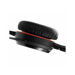 Jabra Evolve 30 II UC Headset otevřená (On Ear) kabelová stereo černá Vypnutí zvuku mikrofonu, regulace hlasitosti Počítače