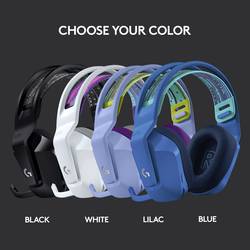 Logitech Gaming G733 LIGHTSPEED Headset otevřená (On Ear) bezdrátová 7.1 Surround černá regulace hlasitosti Gaming