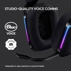 Logitech Gaming G733 LIGHTSPEED Headset otevřená (On Ear) bezdrátová 7.1 Surround černá regulace hlasitosti Gaming