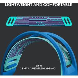 Logitech Gaming G733 LIGHTSPEED Headset otevřená (On Ear) bezdrátová 7.1 Surround modrá regulace hlasitosti Gaming