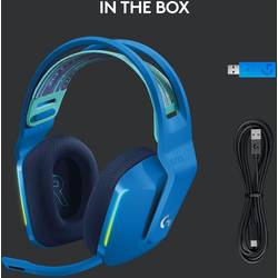 Logitech Gaming G733 LIGHTSPEED Headset otevřená (On Ear) bezdrátová 7.1 Surround modrá regulace hlasitosti Gaming