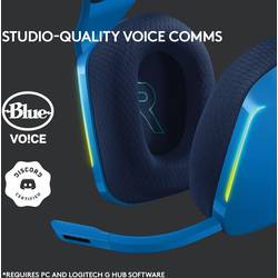 Logitech Gaming G733 LIGHTSPEED Headset otevřená (On Ear) bezdrátová 7.1 Surround modrá regulace hlasitosti Gaming