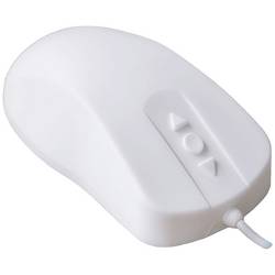 Active Key AK-PMH12OB-US-W optická hygienická myš, myš, přenos kabelový, 2 tlačítko, 1000 dpi, bílá