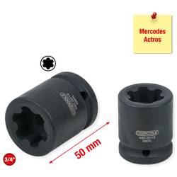 KS Tools 460.0012 Nástrčná hlavice TORX E-Plus pro Mercedes, 32 EPL, 50 mm dlouhá