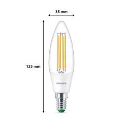 Philips LED 8719514435759 LED Energetická třída (EEK2021) A (A - G) E14 svíčkový tvar 2.3 W = 40 W teplá bílá (Ø x d) 40 mm x 125 mm 1 ks