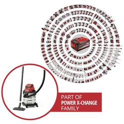 Einhell Power X-Change TC-VC 18/20 Li S-Solo 2347130 mokrý/suchý vysavač 20 l bez akumulátoru, bez nabíječky