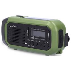 Nedis RDDBCR2000GN RDDBCR2000GN Nouzové rádio, DAB+, FM, FM, nouzové rádio, DAB+, FM, zelená, černá