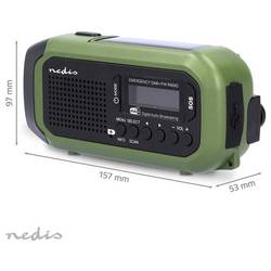 Nedis RDDBCR2000GN RDDBCR2000GN Nouzové rádio, DAB+, FM, FM, nouzové rádio, DAB+, FM, zelená, černá