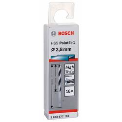 Bosch Accessories 2608577196 2608577196 HSS kovový spirálový vrták 2.8 mm Celková délka 61 mm DIN 338 válcová stopka 10 ks