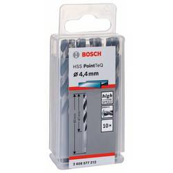 Bosch Accessories 2608577212 2608577212 HSS kovový spirálový vrták 4.4 mm Celková délka 80 mm leštěný DIN 338 válcová stopka 10 ks