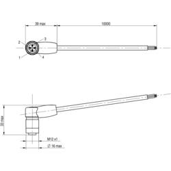 MD Micro Detectors CD12F/0B-100C4 připojovací kabel pro senzory CD12F/0B-100C4 1 ks