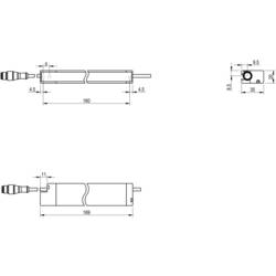 MD Micro Detectors CX0E1RP/10-016V plochý senzor, CX0E1RP/10-016V, 16.8 - 30 V/DC, 1 ks