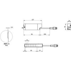 MD Micro Detectors CR0/0B-1V reflexní světelná závora, CR0/0B-1V, 12 - 30 V/DC, 1 ks