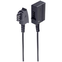 Shiverpeaks telefonní kabel [1x telefonní zástrčka TAE-F - 1x telefonní spojka TAE-F] 6 m černá
