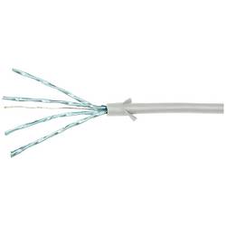 LogiLink CQ9032S RJ45 síťové kabely, propojovací kabely CAT 6A U/FTP 1.00 m šedá extrémně tenký , samozhášecí, flexibilní provedení, fóliové stínění, bez
