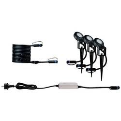 Paulmann Sting 93696 Osvětlovací systém Plug&Shine startovací sada LED zahradních reflektorů sada 3 ks LED 18 W teplá bílá antracitová