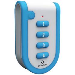 m-e modern-electronics Odyon ODYON pro HS-4 bezdrátový ruční vysílač, Dálkové ovládání s kontrolou příjmu 4kanálový Max. dosah 1 km
