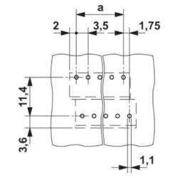 Phoenix Contact 1751468 svorkovnice pro tiskárny 1 mm² Pólů 9 zelená 1 ks Piece