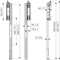 adaptér pro displej PFS 3508 Vogels černá