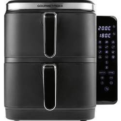 GourmetMaxx FryUp Vertical 15305 horkovzdušná fritéza 10 l 2800 W 2 samostatné regulátory teploty, nepřilnavý povlak, Digitální časovač černá