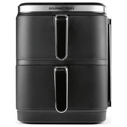 GourmetMaxx FryUp Vertical 15305 horkovzdušná fritéza 10 l 2800 W 2 samostatné regulátory teploty, nepřilnavý povlak, Digitální časovač černá