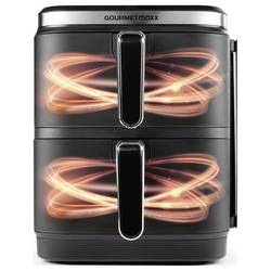 GourmetMaxx FryUp Vertical 15305 horkovzdušná fritéza 10 l 2800 W 2 samostatné regulátory teploty, nepřilnavý povlak, Digitální časovač černá