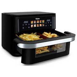 Tristar FR-9078 horkovzdušná fritéza 10 l 2800 W bez BPA, nepřilnavý povlak, LCD displej černá, nerezová ocel