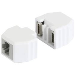 Allnet 193972, zásuvkový modul RJ45, zástrčka, rovná, bílá, 1 ks