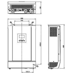 Steca ostrůvkový střídač Solarix PLI 5000-48, 4800 W, 48 V/DC -> 230 V