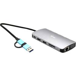 i-tec USB-C® dokovací stanice USB 3.0 USB-C/Thunderbolt 3x Display Travel Nano Dock with Power Delivery 100 W integrovaná čtečka karet, napájení USB-C®