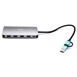 i-tec USB-C® dokovací stanice USB 3.0 USB-C/Thunderbolt 3x Display Travel Nano Dock with Power Delivery 100 W integrovaná čtečka karet, napájení USB-C®