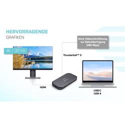 i-tec Dokovací stanice Thunderbolt™ 3 Thunderbolt 3/USB-C Dual 4K Dock PD 60W + Thunderbolt 3 Kabel+AC-Adapter