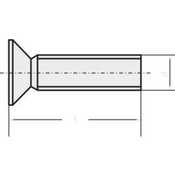 TOOLCRAFT M4*8 D965-4.8-A2K 194638 zápustný šroub M4 8 mm křížová drážka Philips DIN 965 ocel pozinkované 100 ks
