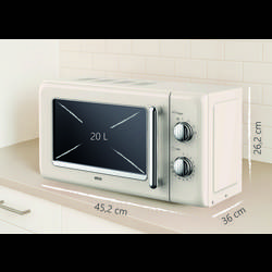 Silva MW-R 25.3 beige mikrovlnná trouba béžová 700 W funkce časovače