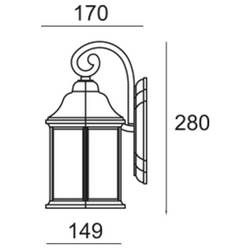 Deko Light Saiph 341244 nástěnné světlo E27 černá, průsvitná