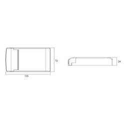 Deko Light BASIC, DIM, Multi CC, IE-45HD LED driver konstantní proud 45 W 1050 - 1600 mA 14 - 43 V Dali , nastavitelný, stmívatelný 1 ks