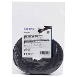 LogiLink KAB0083 KAB0083 ochrana kabelu 35 mm (max) černá 5 m