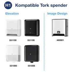 TORK 290059 papírové utěrky, skládané bílá 1680 m