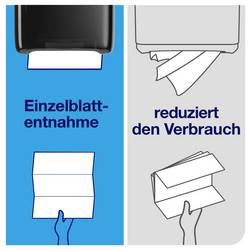TORK 100585 PeakServe® papírové utěrky, skládané (d x š) 22.5 cm x 20.1 cm bílá 4920 ks