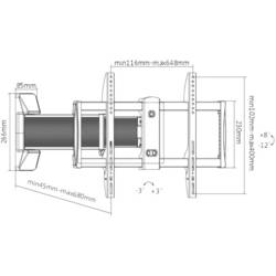 SpeaKa Professional TV držák na zeď 94,0 cm (37) - 177,8 cm (70) naklápěcí, nakláněcí, otočný, odnímatelný