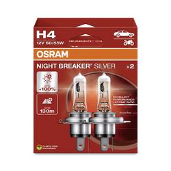 Osram Automotive 4062172387453 halogenová autožárovka Night Breaker® Silver H4 60/55 W 12 V